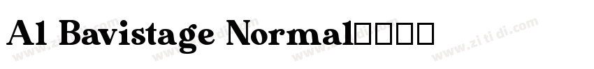 Al Bavistage Normal字体转换